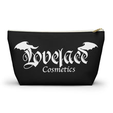 Load image into Gallery viewer, Lovelace Cosmetics Accessory Pouch w T-bottom