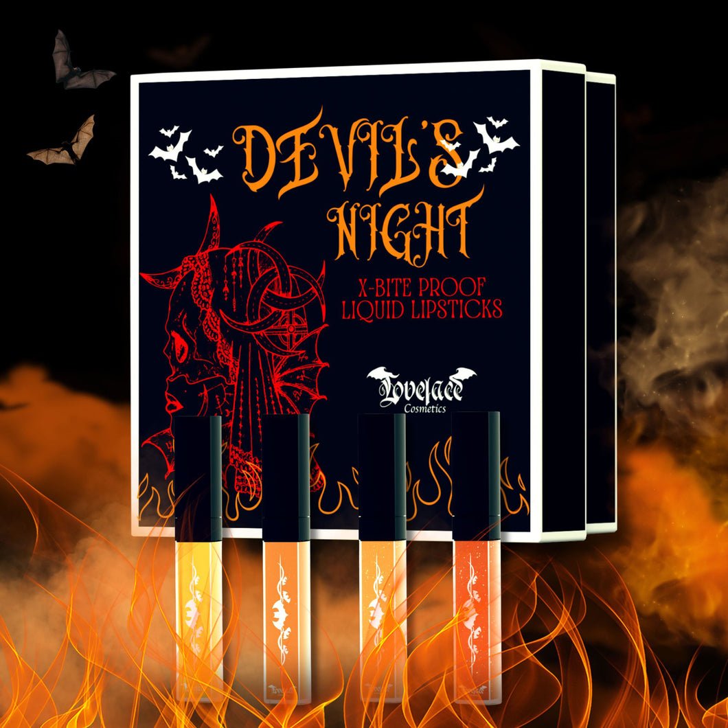 Devil's Night X-Bite Proof Liquid Lipstick Collection Box [LIMITED EDITION]
