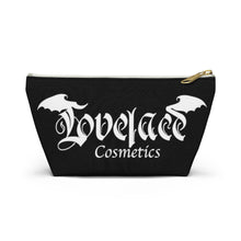 Load image into Gallery viewer, Lovelace Cosmetics Accessory Pouch w T-bottom
